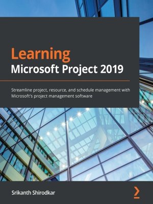 cover image of Learning Microsoft Project 2019